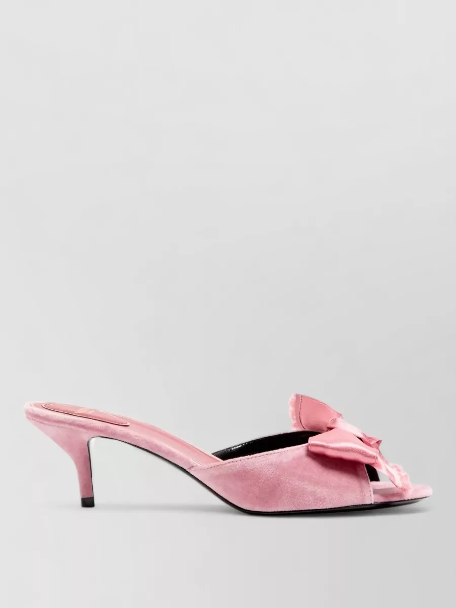 Valentino Leather Slide Mules