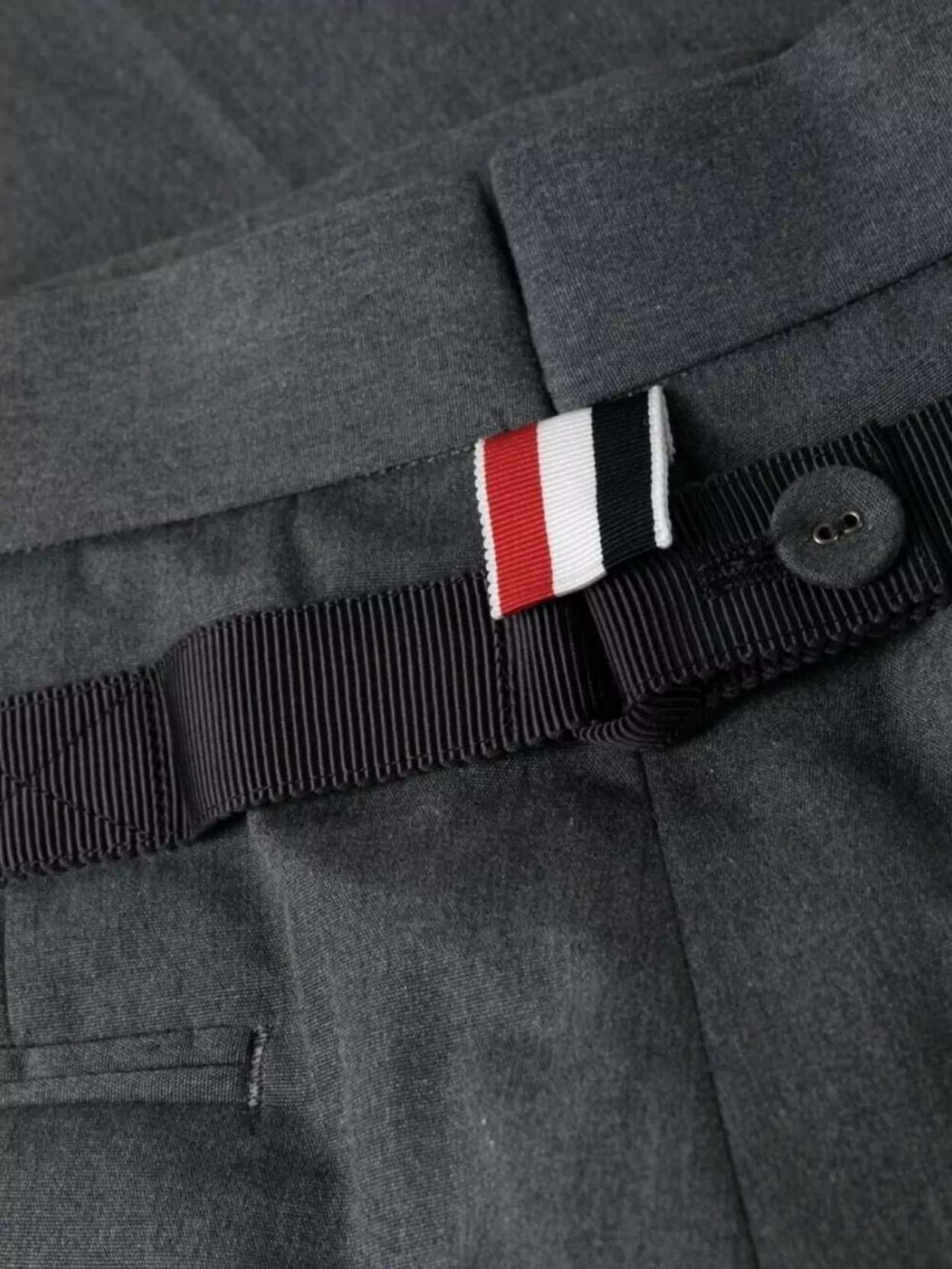 Thom Browne Gg Backstrap Trouser Cuffed Hem