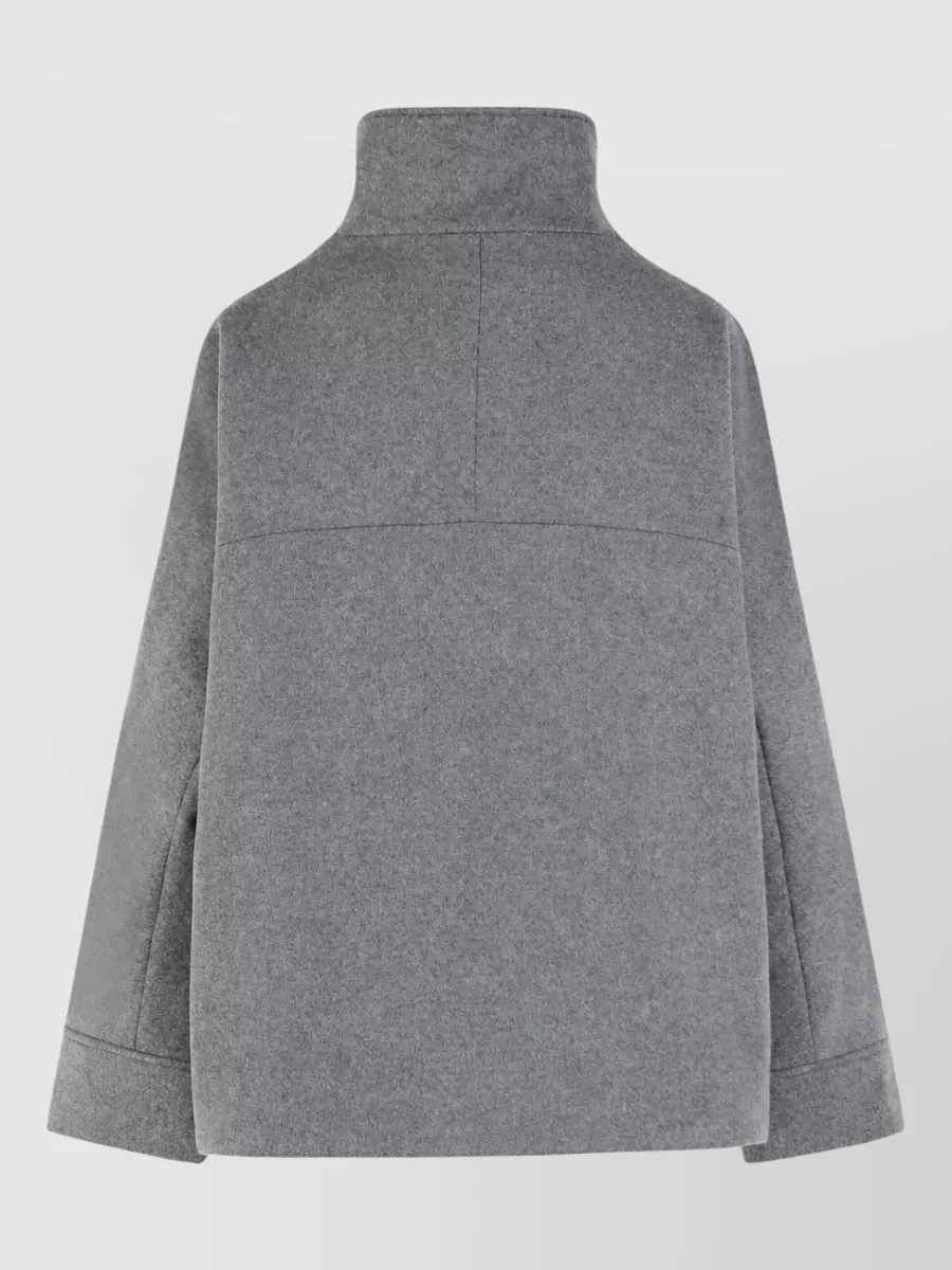 Closed Wool Single Breasted Coat