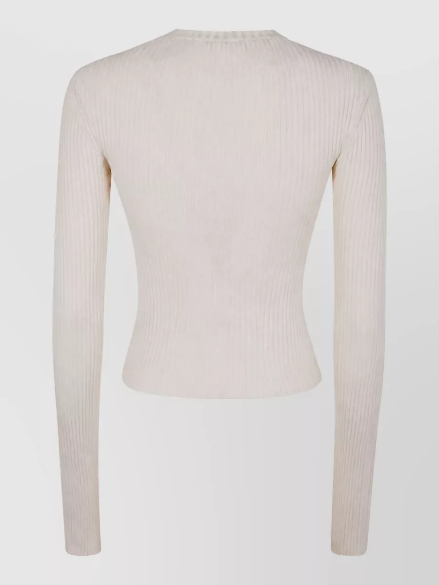 Ann Demeulemeester Cashmere Silk Cropped Zip Sweatshirt