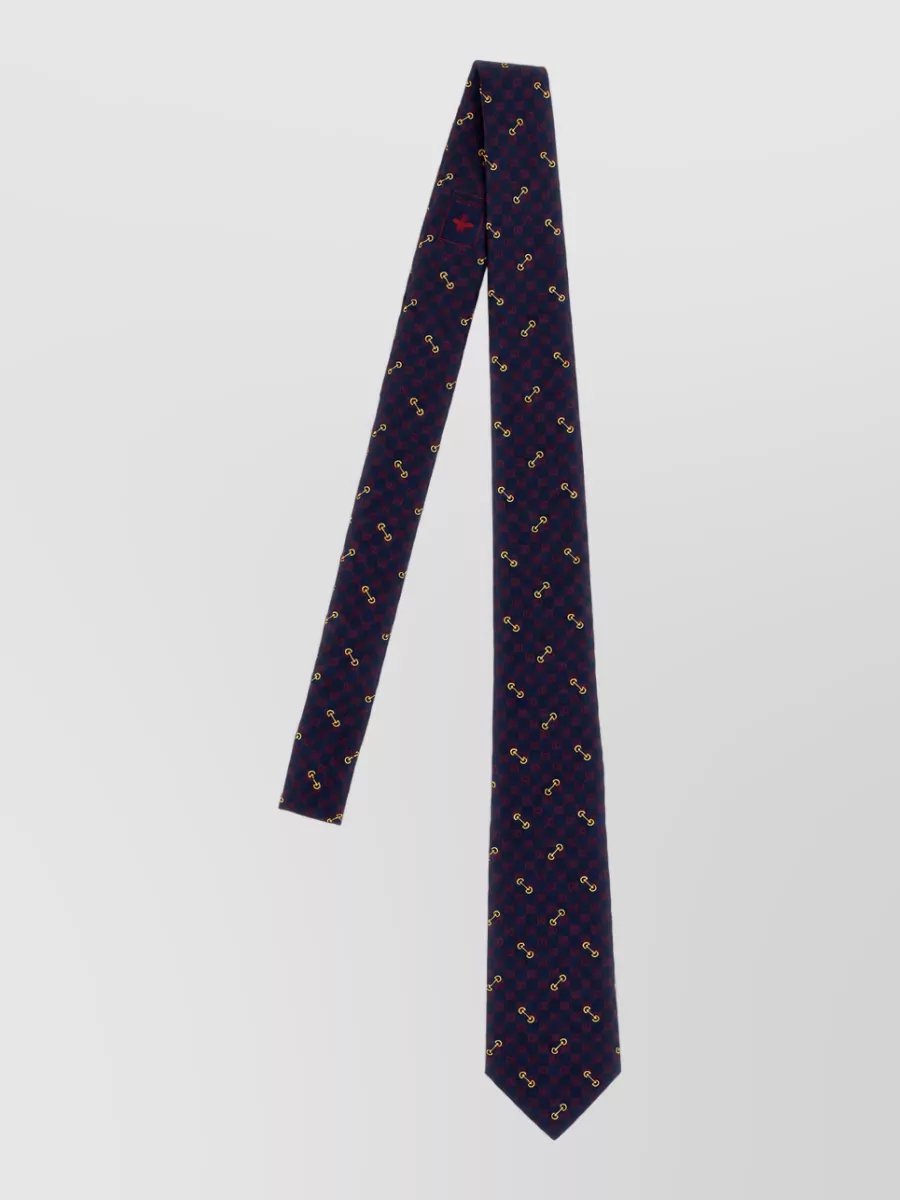 Gucci Silk logo-jacquard tie
