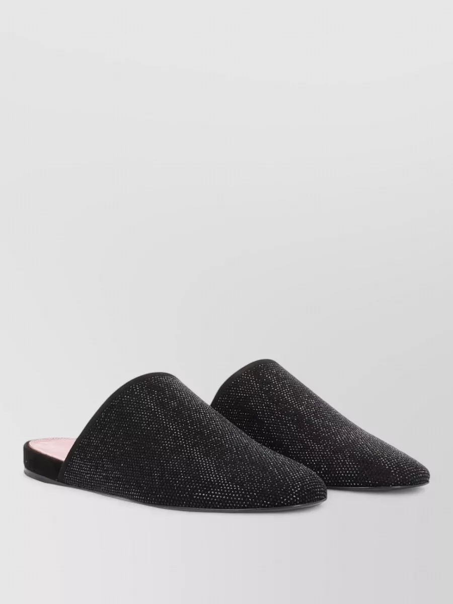 Premiata Leather Rhinestone Mules
