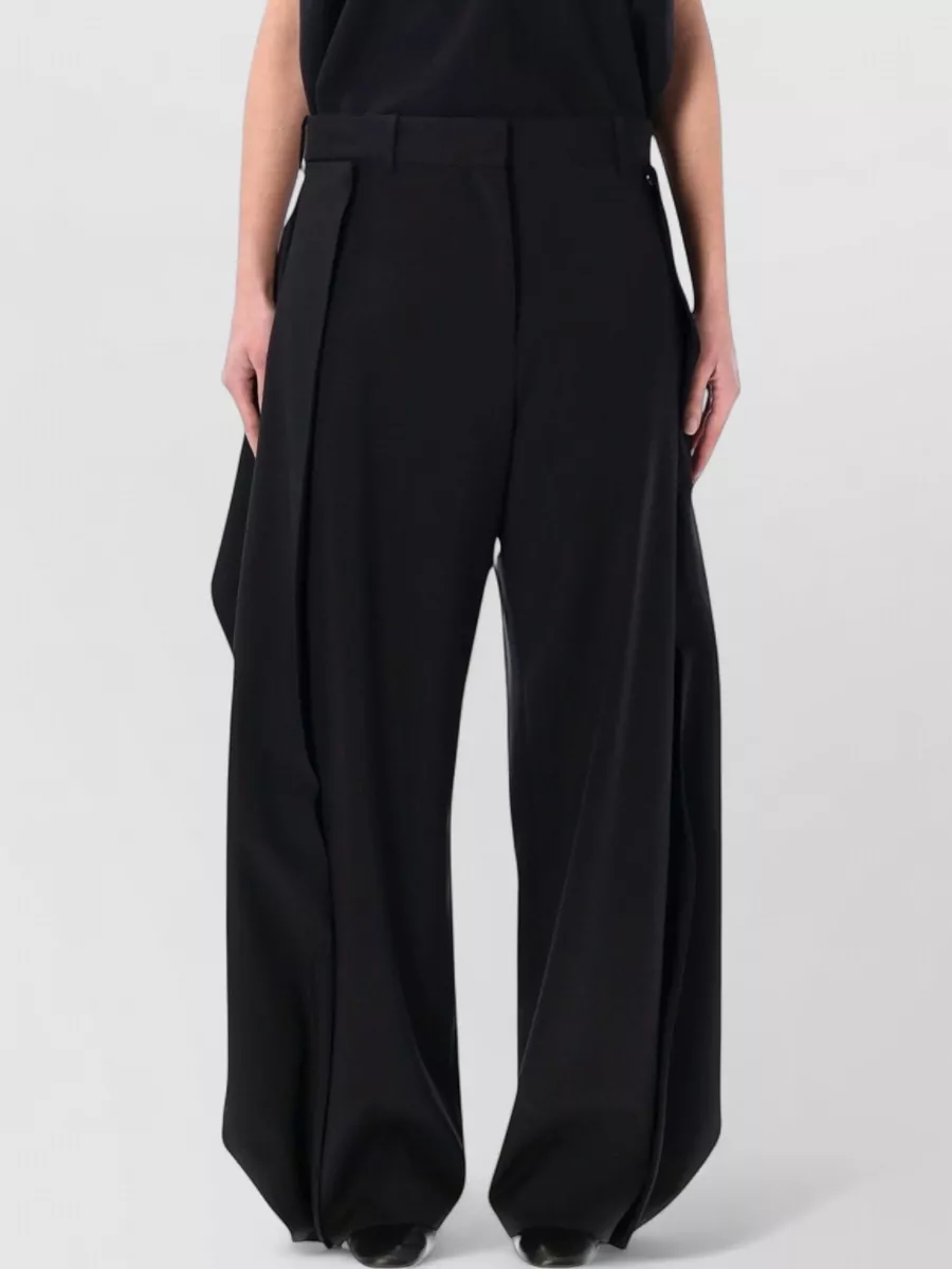 Loewe wool mid-rise wide-leg trousers
