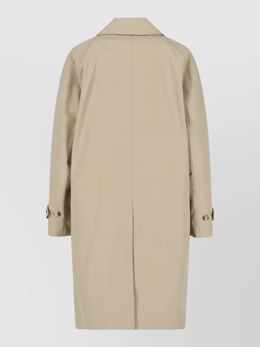 Burberry Cotton Single Breasted Trench Coat