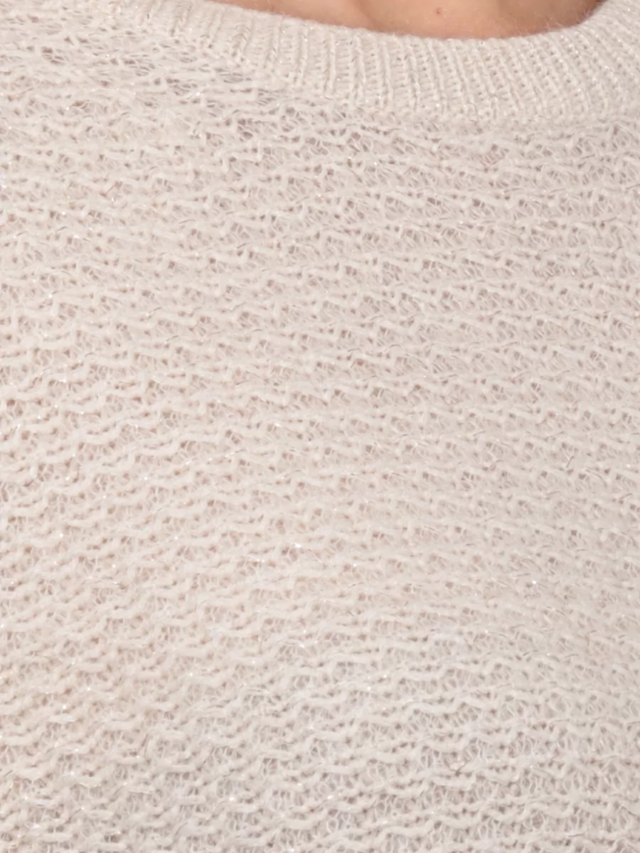 Fabiana Filippi Ribbed Lurex Crewneck Sweater