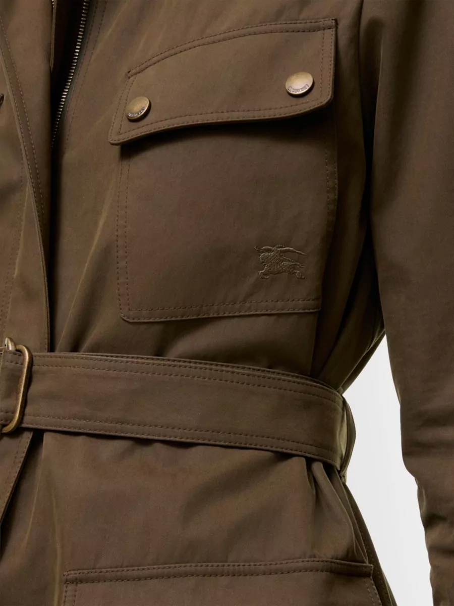Burberry Cotton Gabardine Belted Safari Jacket