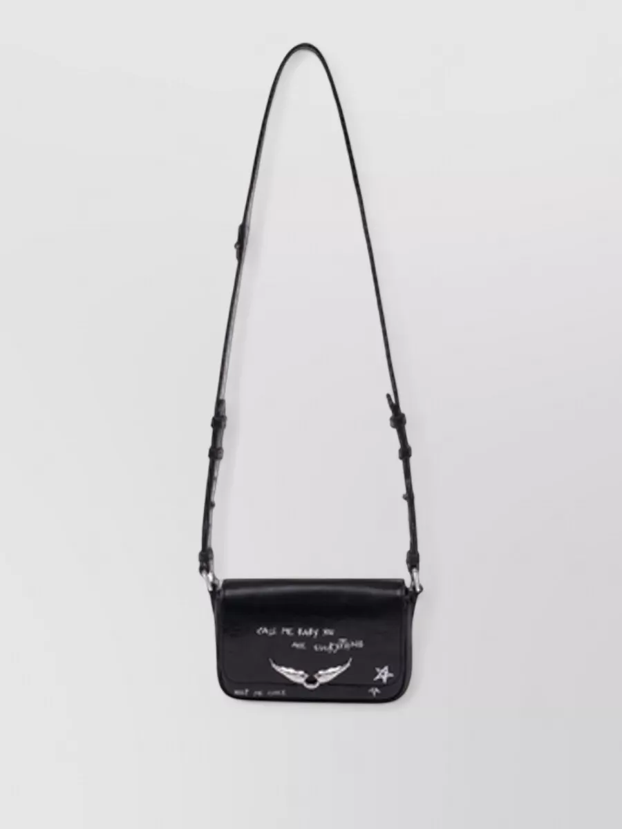 Zadig & Voltaire le zazi leather crossbody bag
