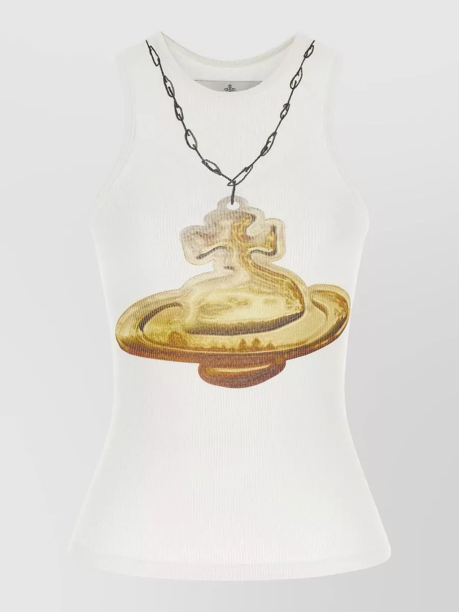 Vivienne Westwood ribbed printed tank top