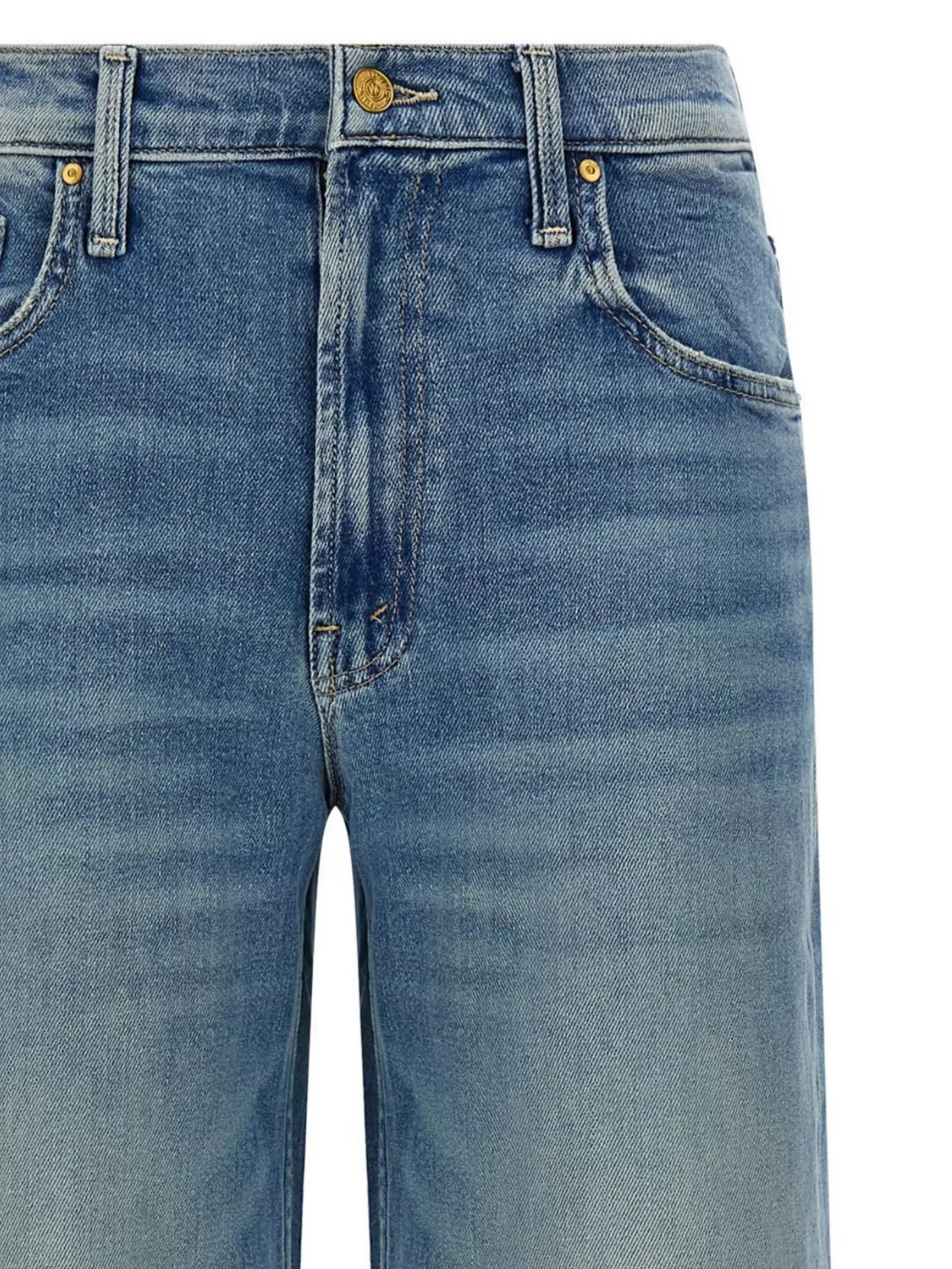 Mother The Spinner Zip Sneak Jeans In Multi