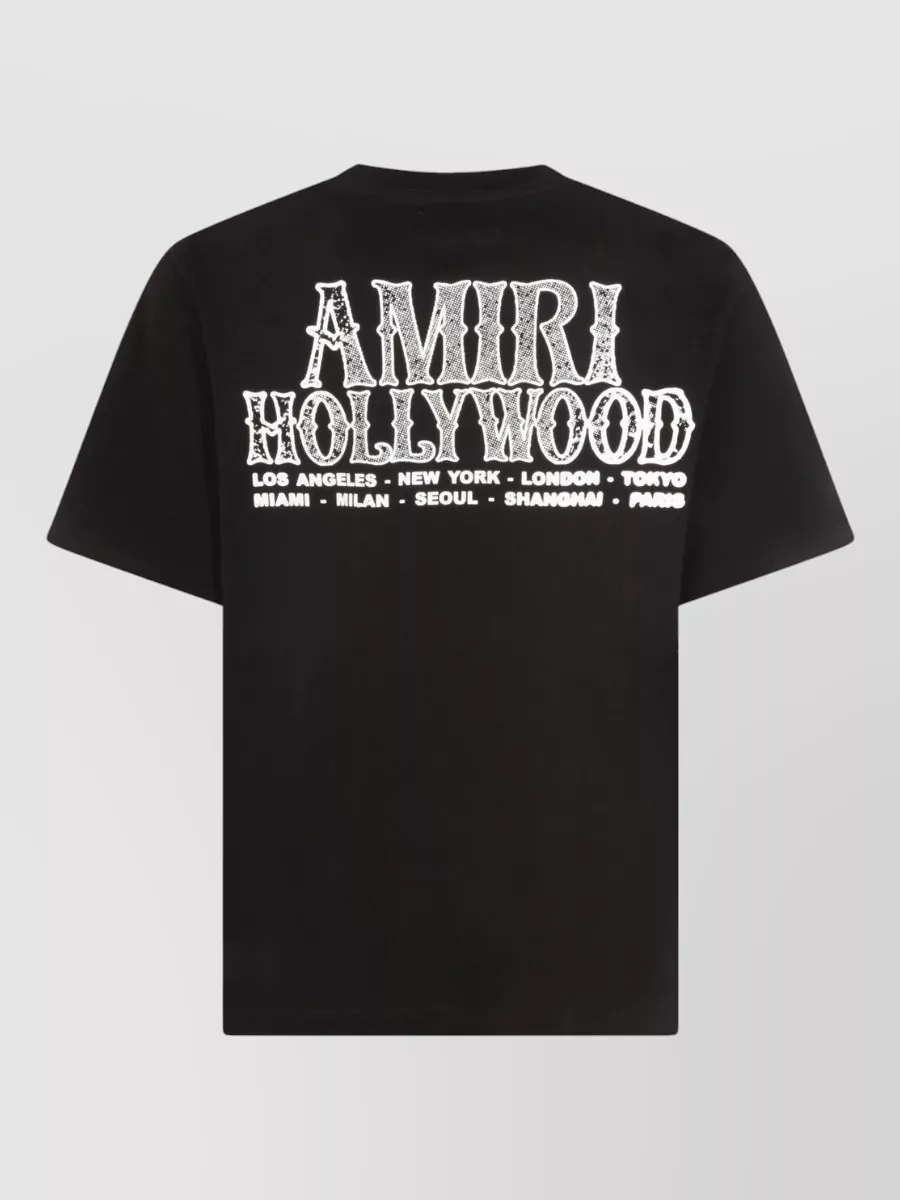 Amiri Graphic Print Crew Neck Short Sleeve Top