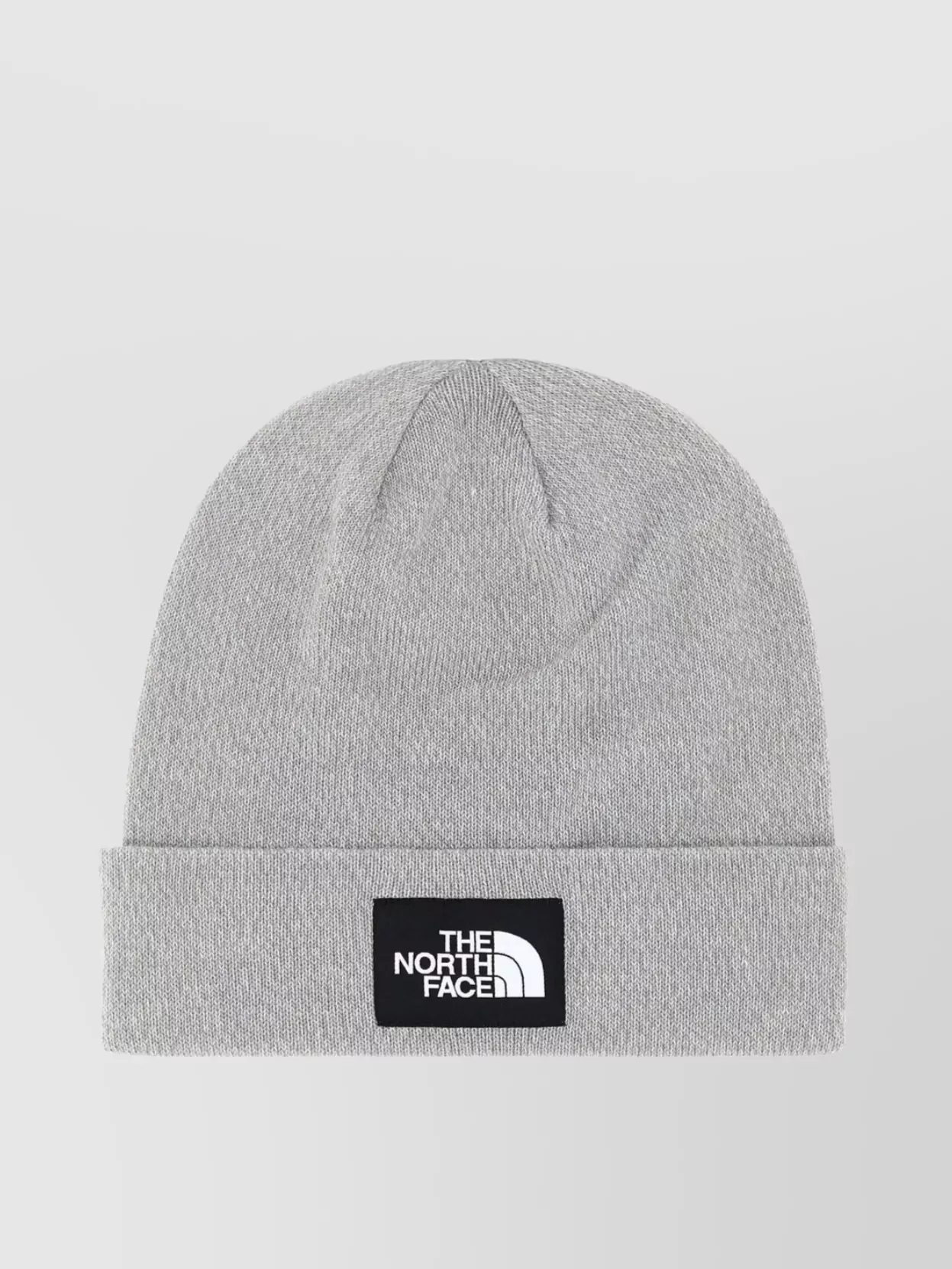 Shop The North Face Foldable Cuffed Stretch Beanie Hat In Grey
