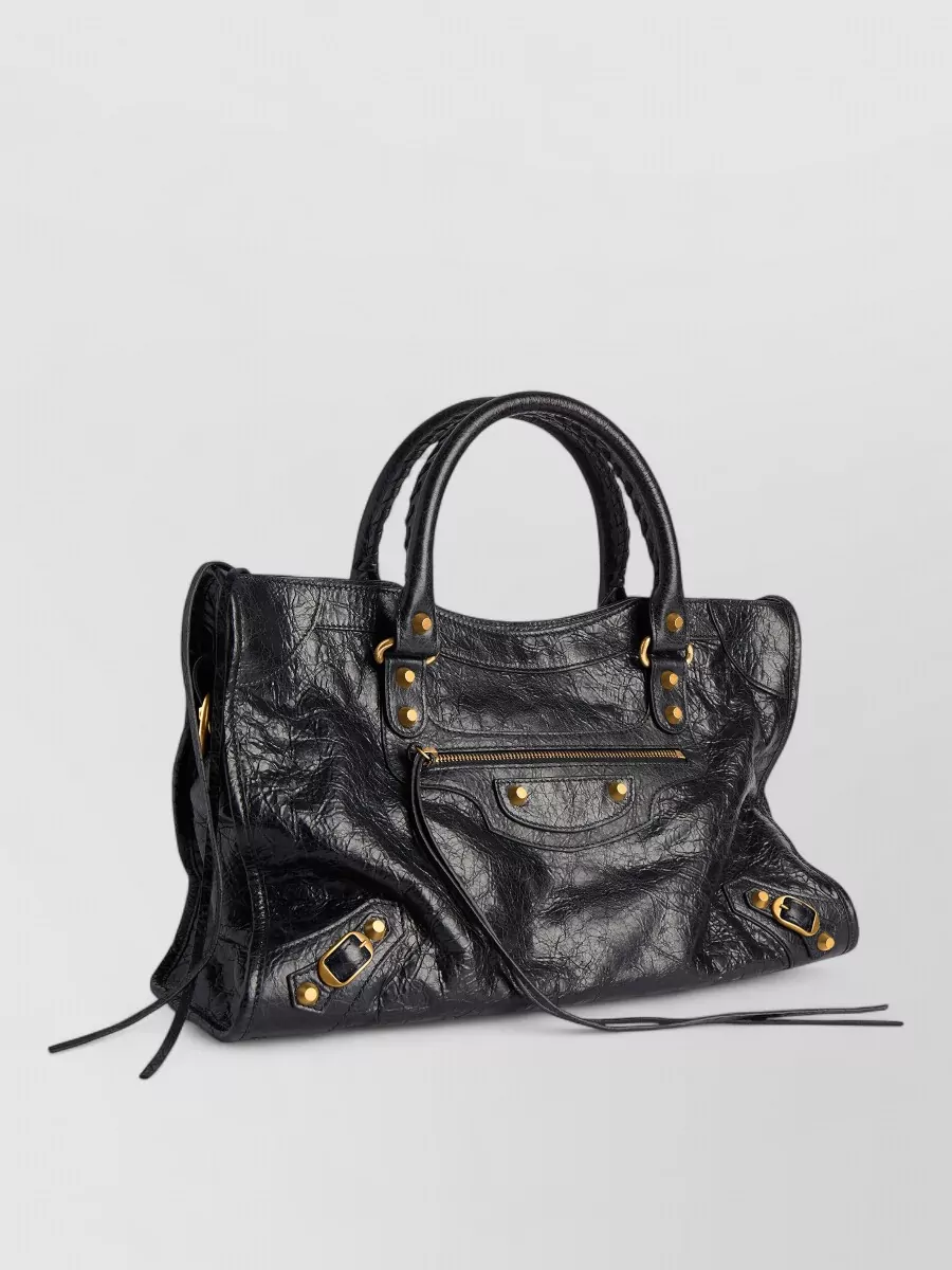 Balenciaga Le City Medium Leather Shoulder Bag