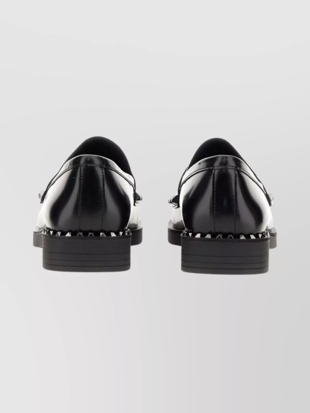 Ash Whisper Moccasin Studded Detail In Black