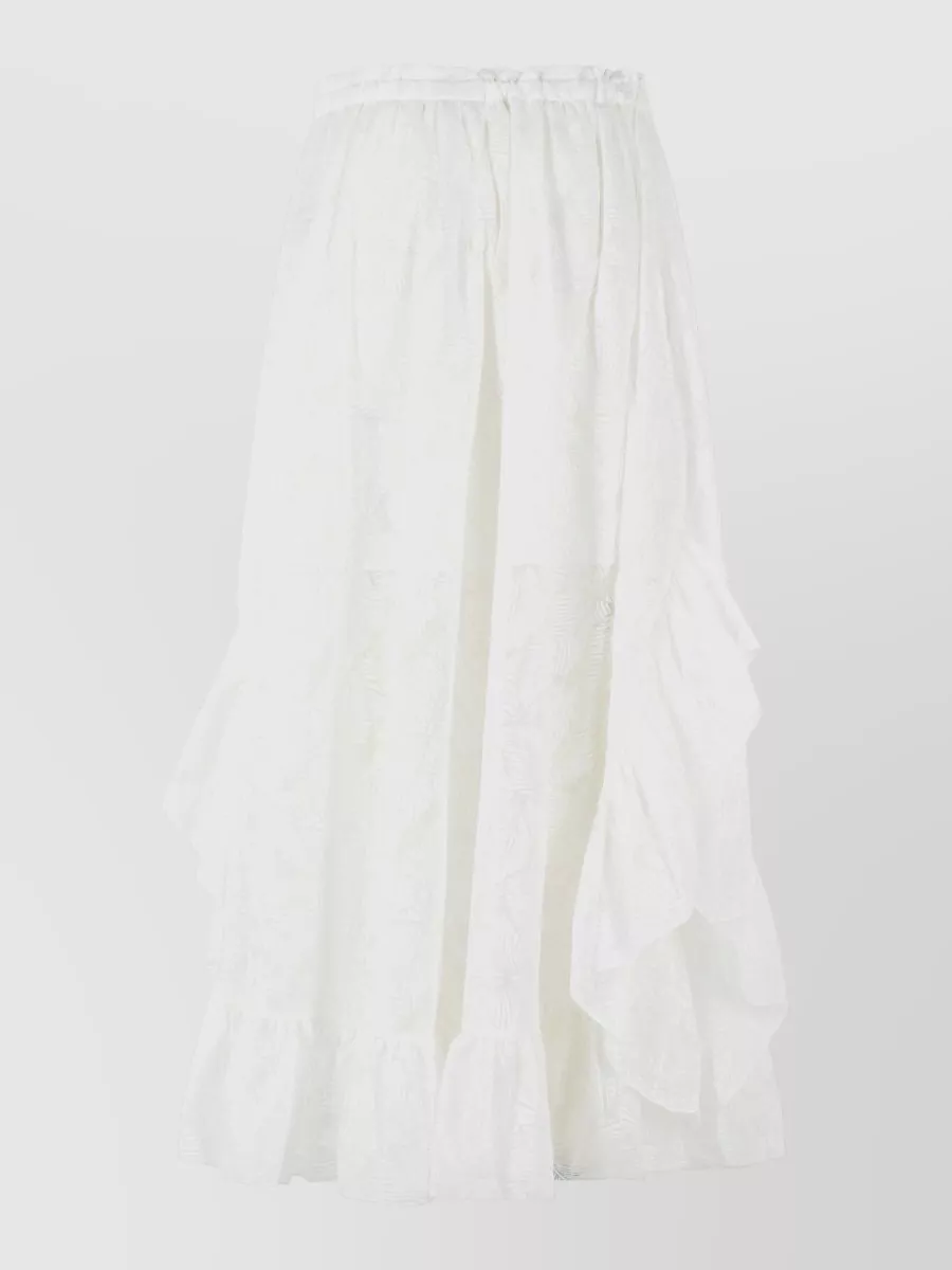Zimmermann Cotton-Blend Long Skirt