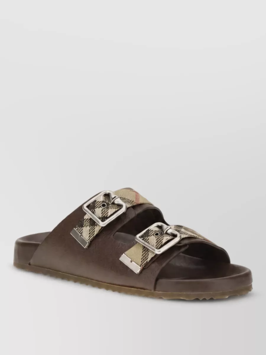 Burberry leather sandals