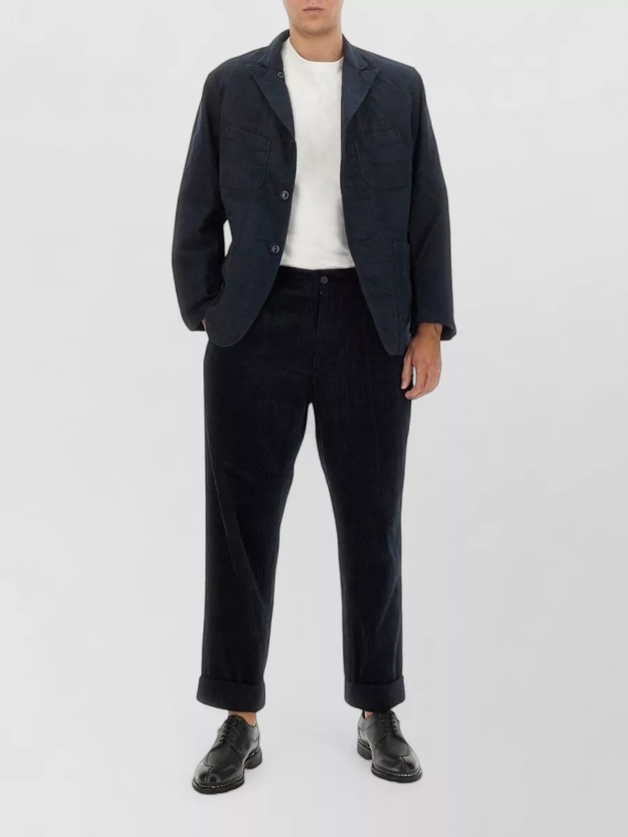 Engineered Garments velvet straight-leg trousers