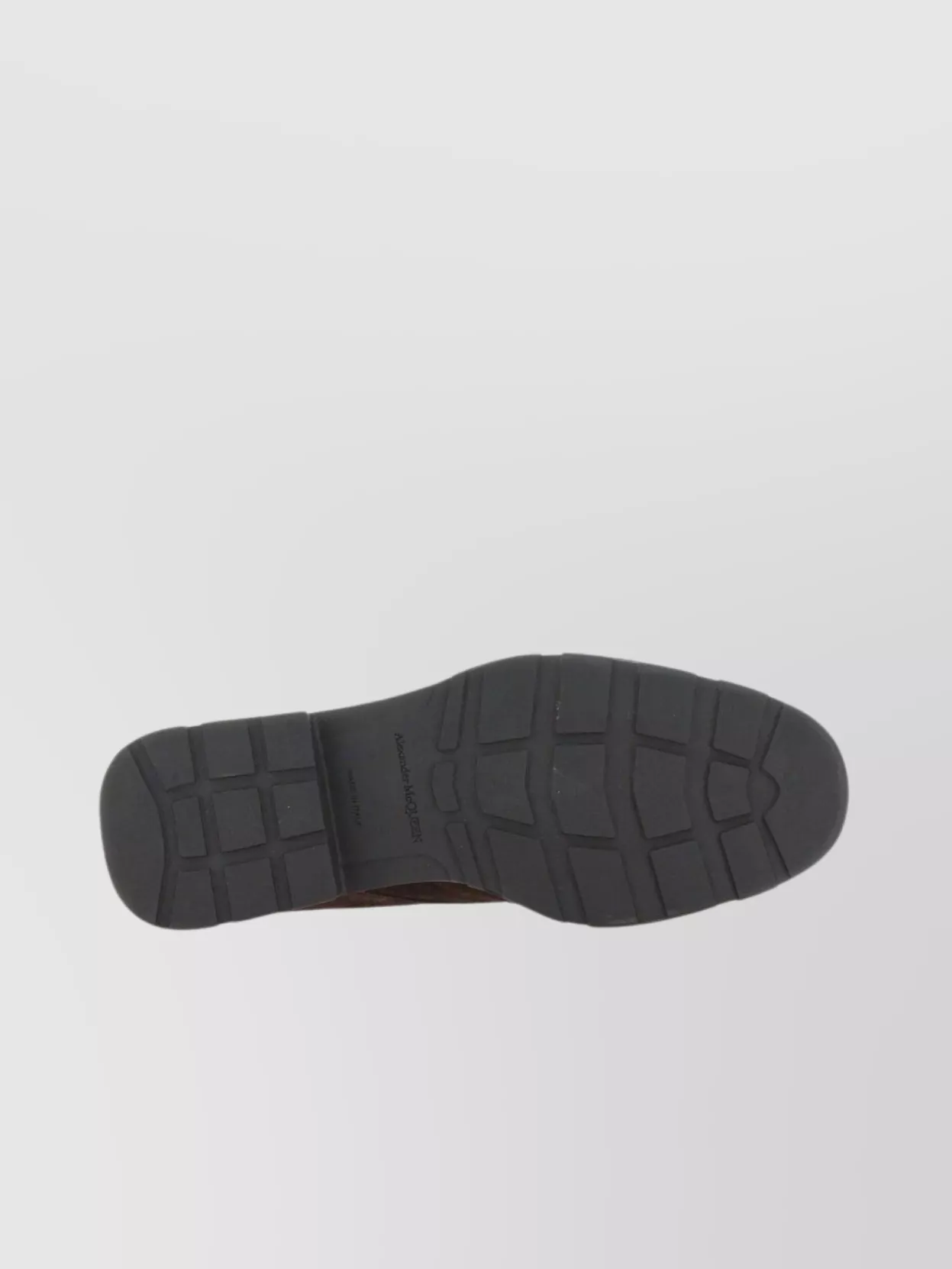 Alexander Mcqueen Suede Round Toe Ankle Boot