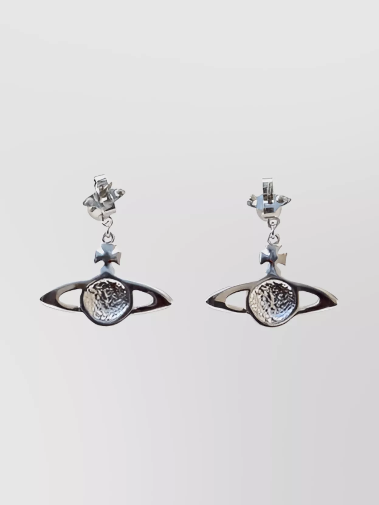Vivienne Westwood Small Raised Relief Dangle Earrings