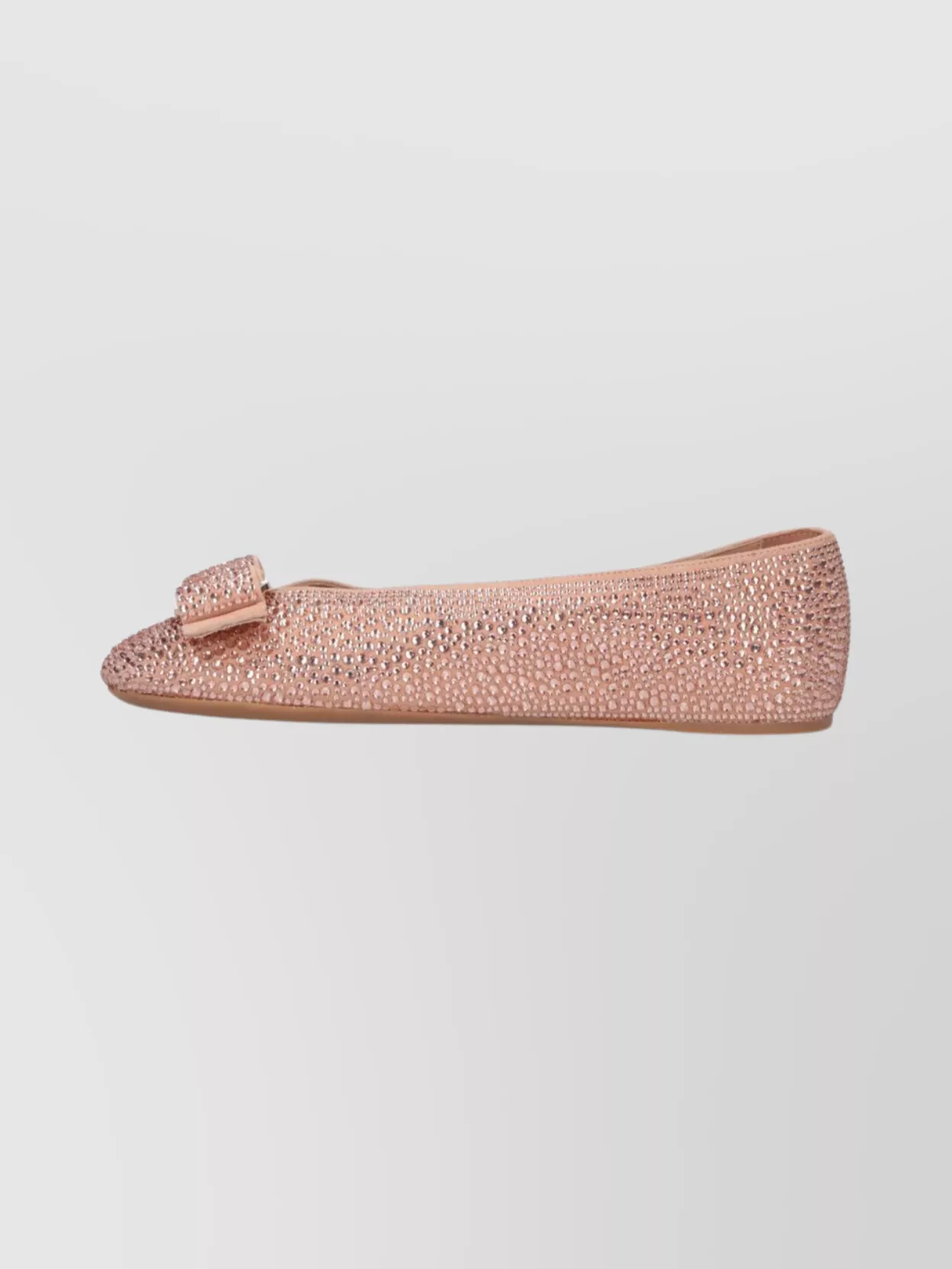 Ferragamo Round Toe Flat Sole Ballerina Shoes