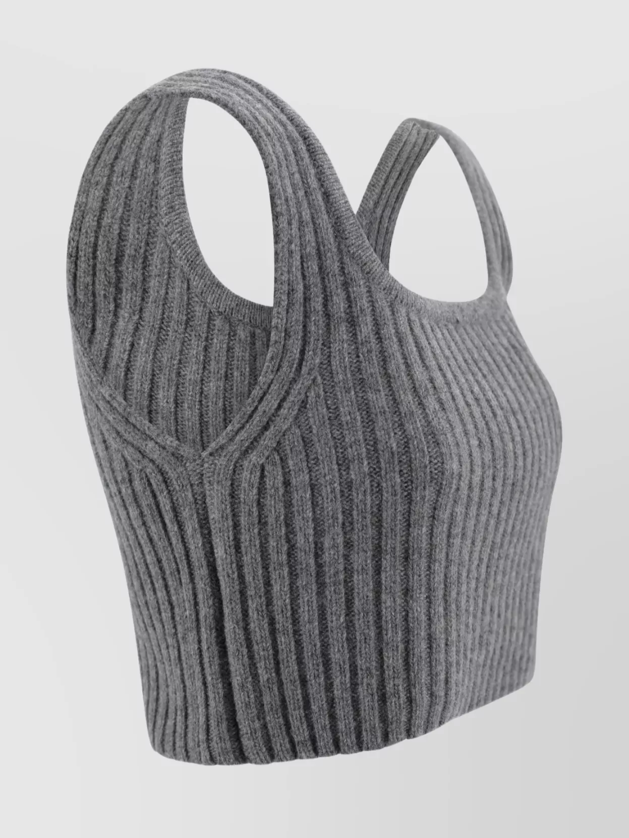 Weekend Max Mara Sleeveless Wool Top Square Neckline