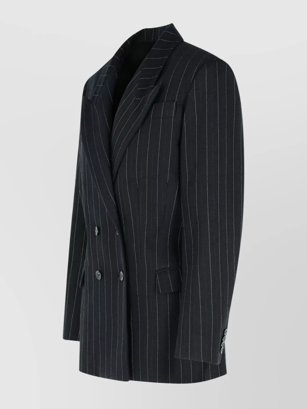 Isabel Marant Tailored Virgin Wool And Cotton Blazer In Black
