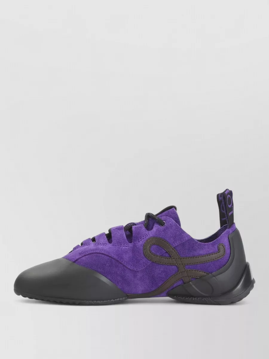 Loewe Leather Lace-Up Sneakers