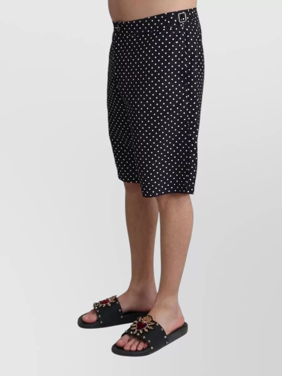 Dolce&Gabbana Polka-Dot Tailored Swim Shorts