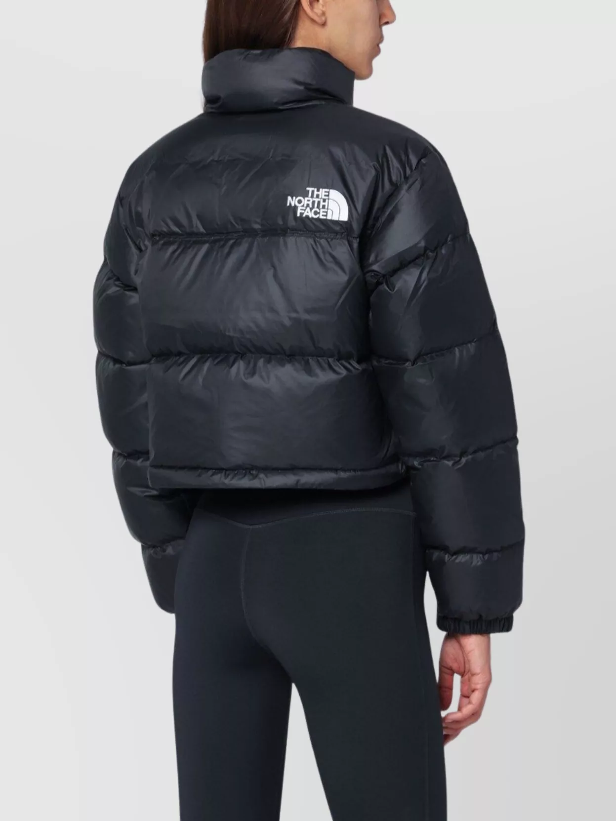 The North Face Cropped Puffer Jacket High Collar