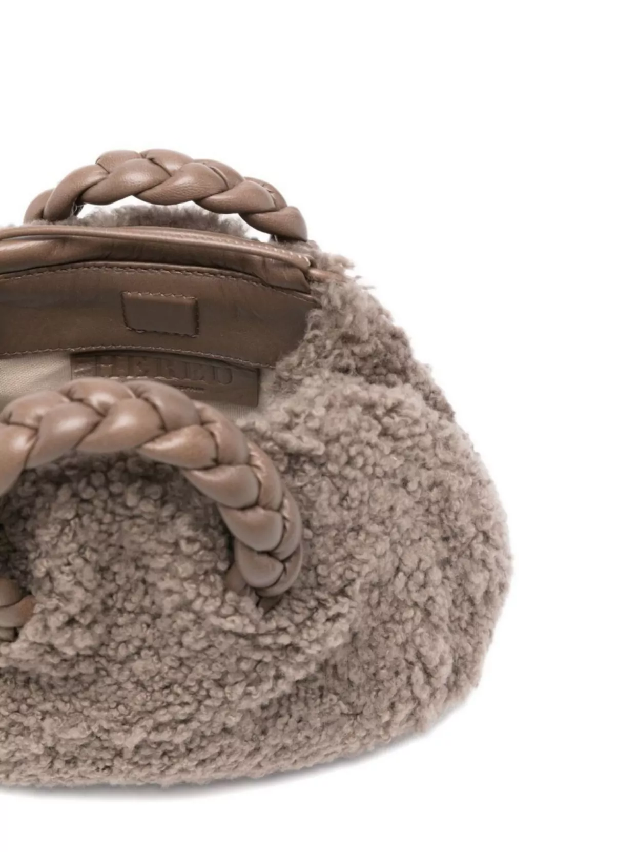 Hereu Mini Bag With Braided Handles And Top Handle