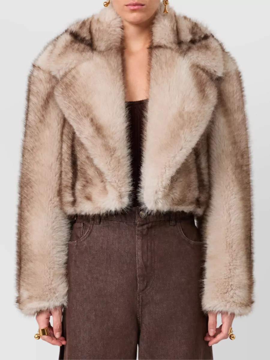 Sportmax Faux Fur Cropped Jacket