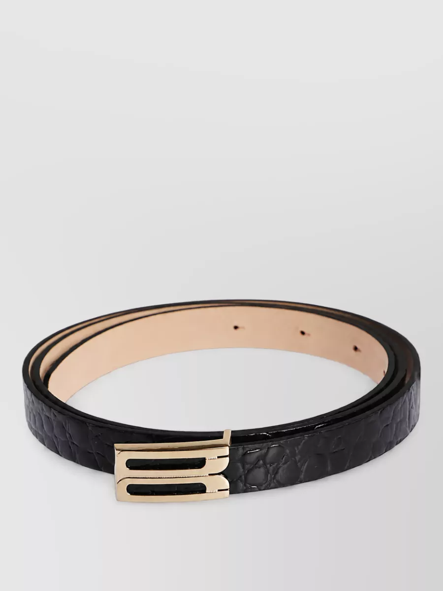 Victoria Beckham leather dorian frame micro belt