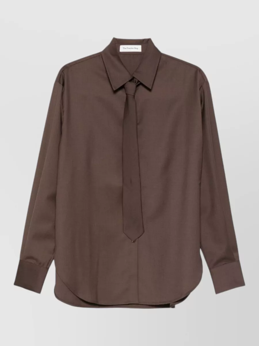 The Frankie Shop tie neck shirt