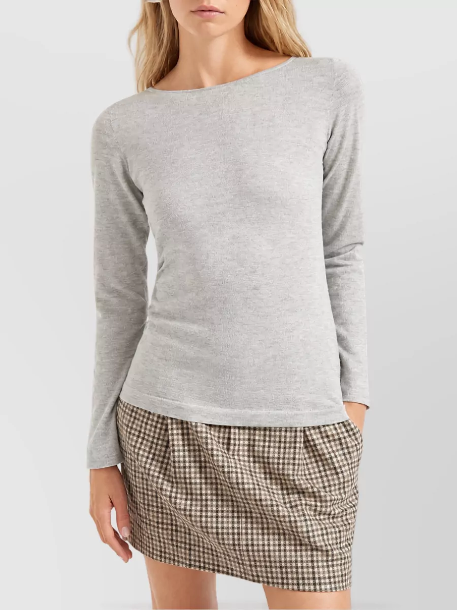 Brunello Cucinelli Cashmere Silk Fine-Knit Pullover