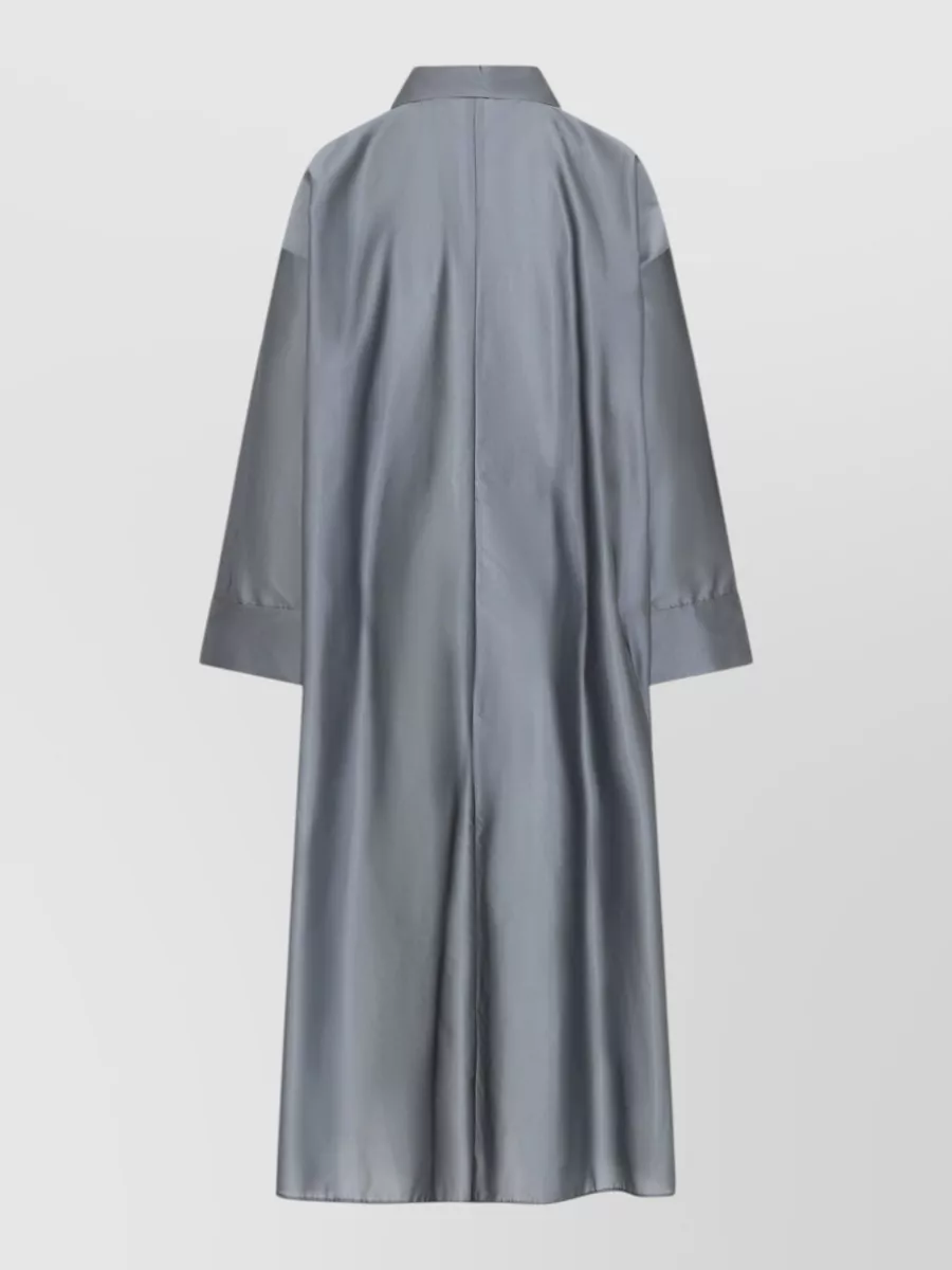 S Max Mara Silk Blend Belted Midi Coat