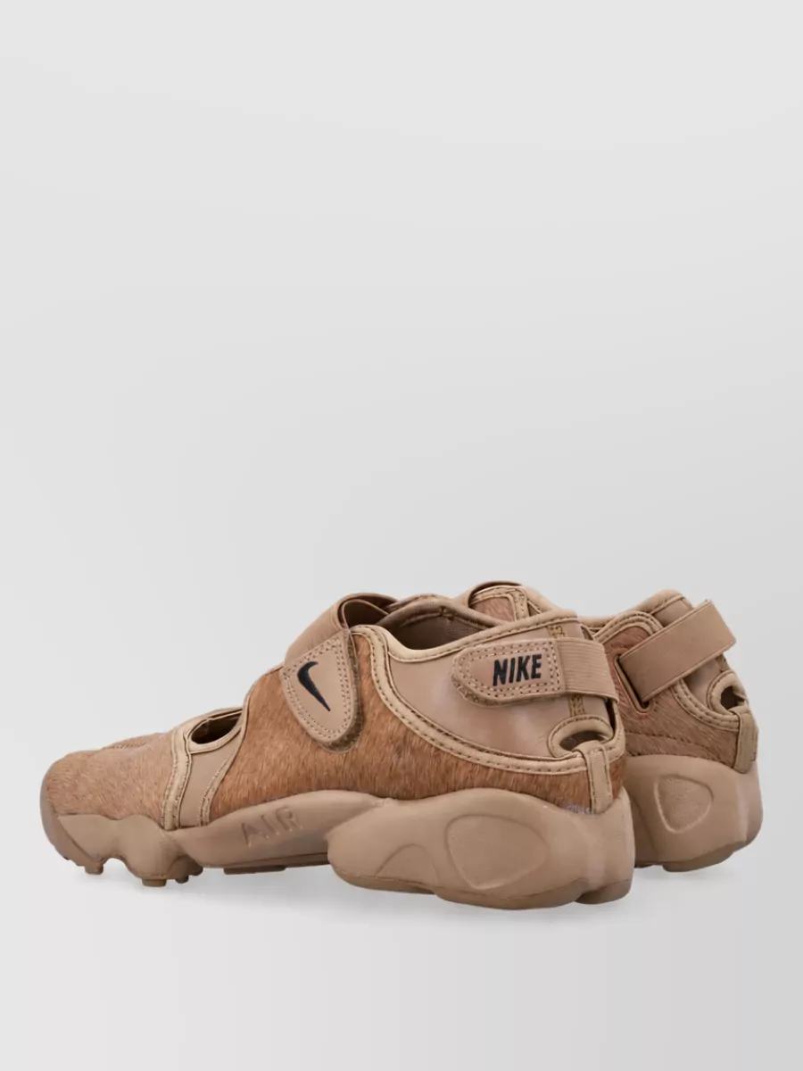 Nike Faux pony hair split-toe slides