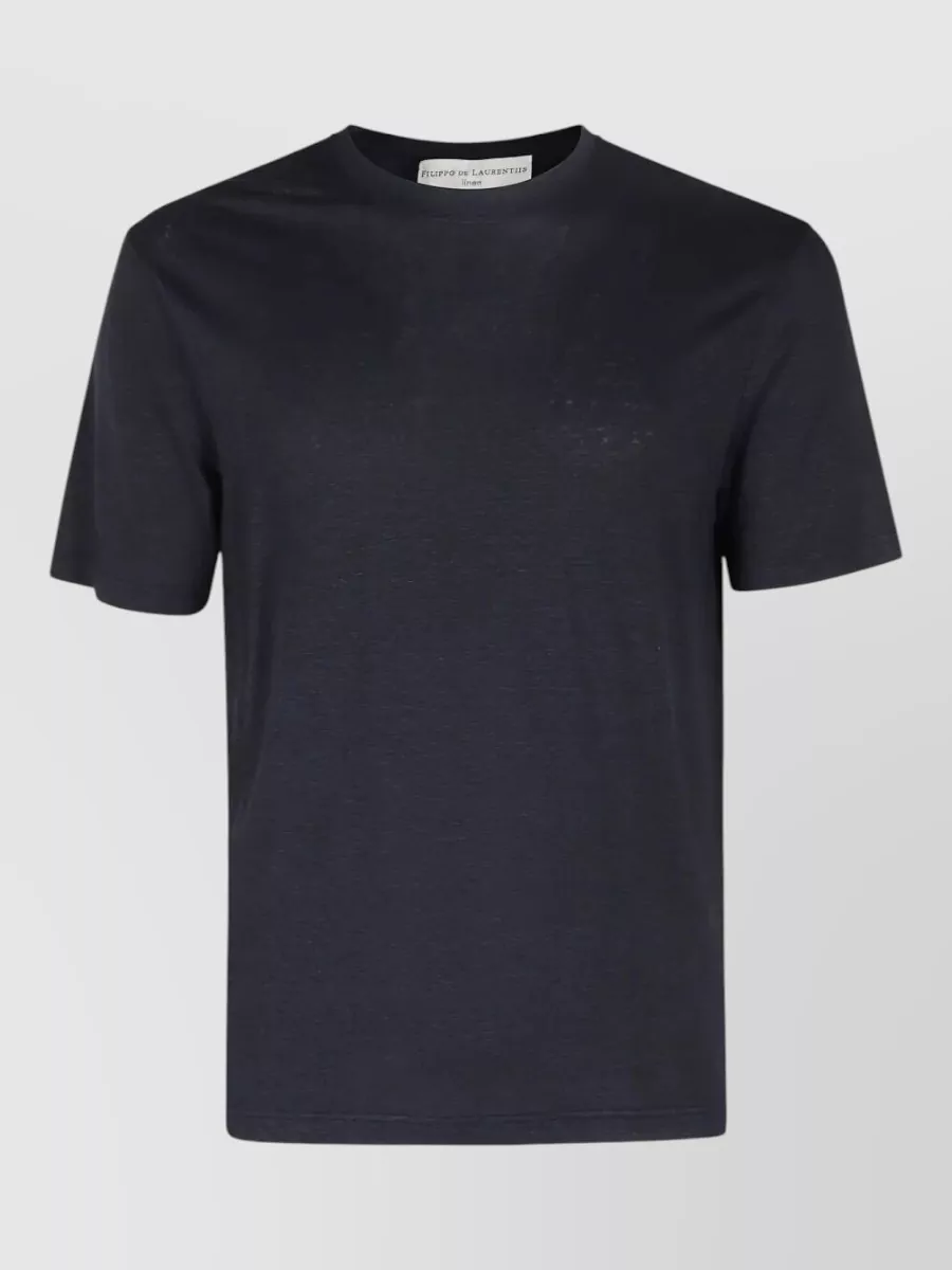 Filippo De Laurentis short-sleeve linen t-shirt
