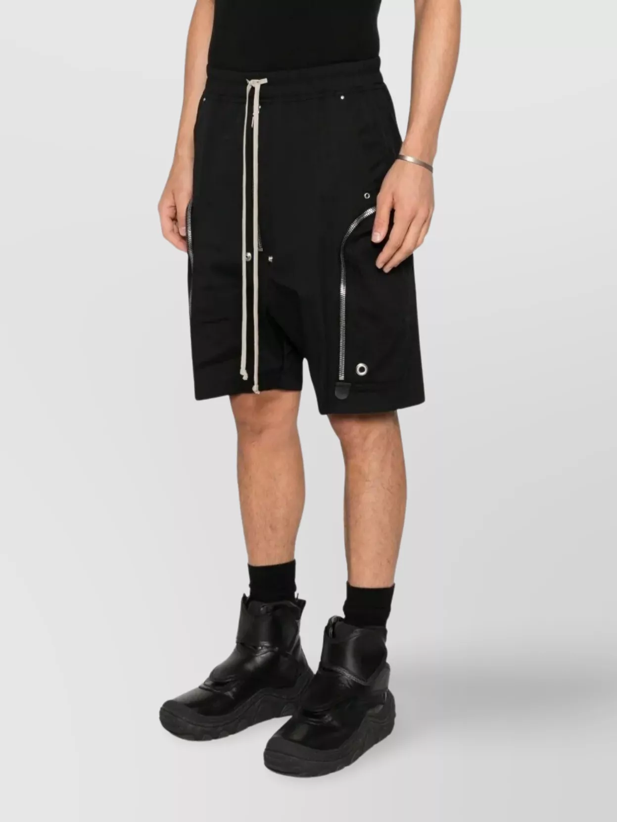 Rick Owens Bauhaus Bela Shorts Eyelet Accents