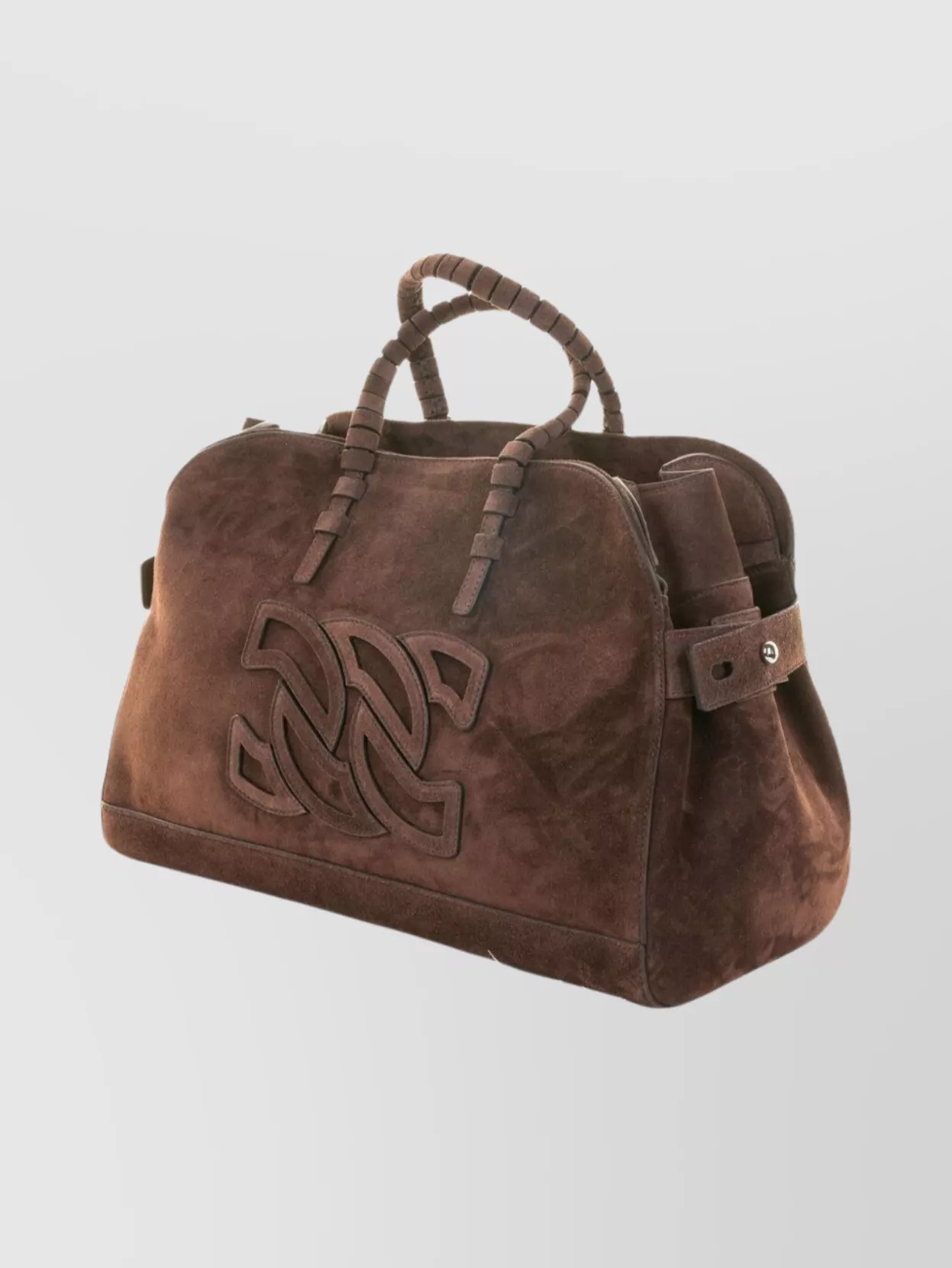 Casadei Structured Suede Tote Bag With Two Handles