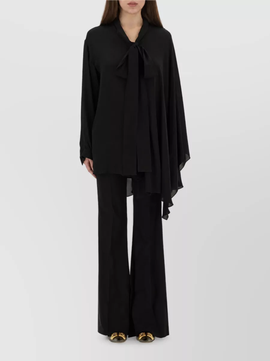 Balenciaga Blouse Scarf Detail Long Sleeve Tie Neck