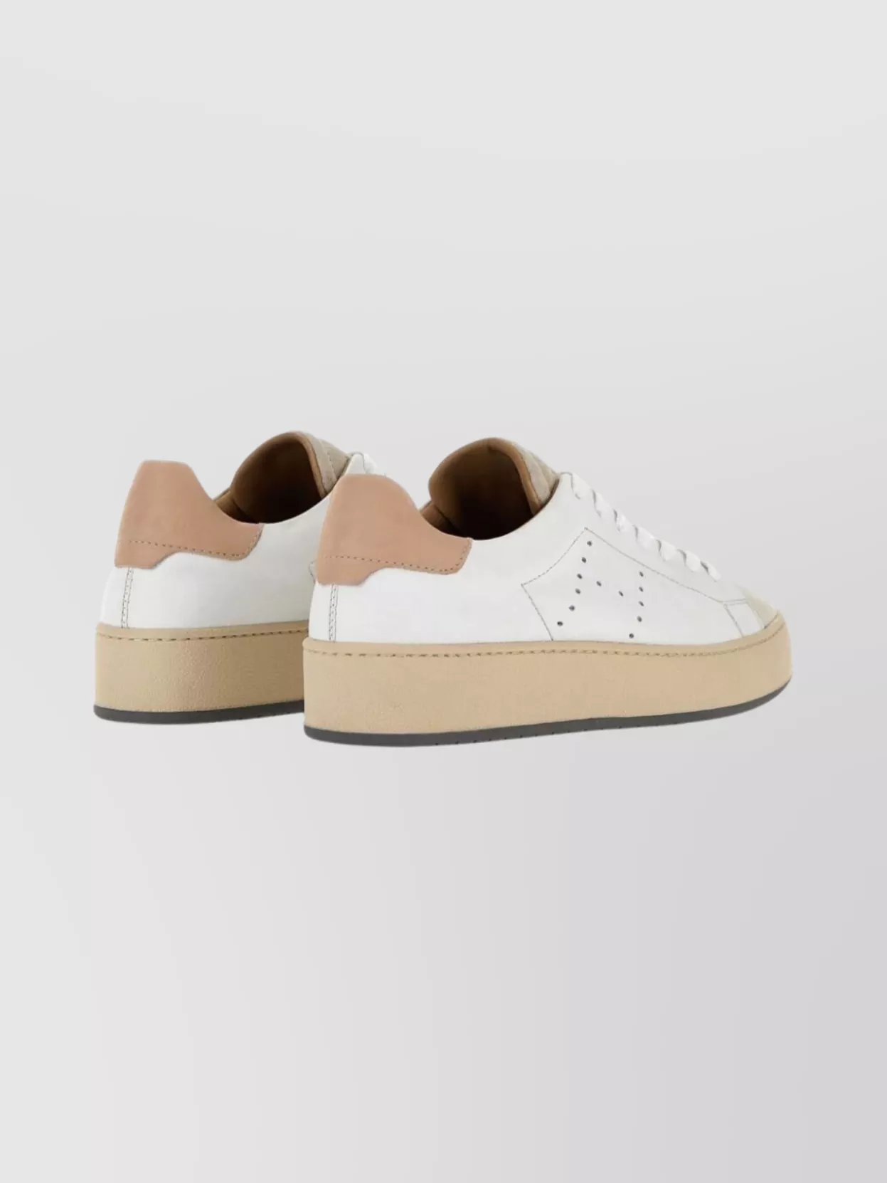 Hogan Sneakers With Contrast Heel Tab And Perforated Detail