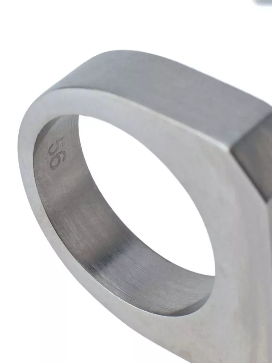 Rick Owens Brass Rectangular Ring