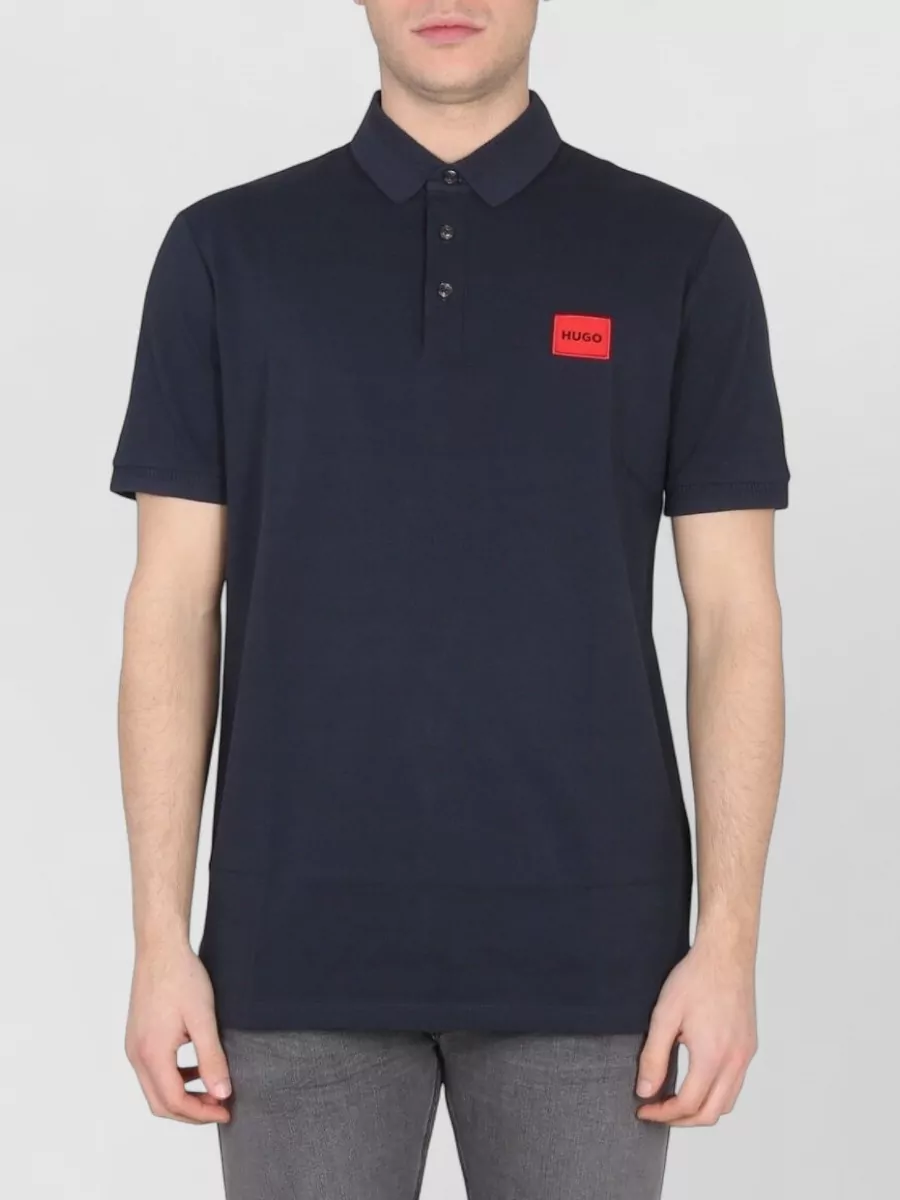 Hugo Polo Shirt Logo Patch Short Sleeves