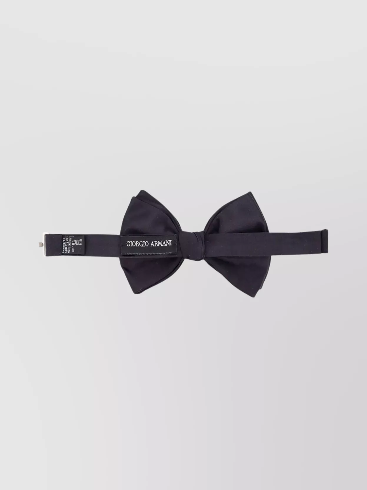 Giorgio Armani Textured Silk Bow Tie With Adjustable Strap