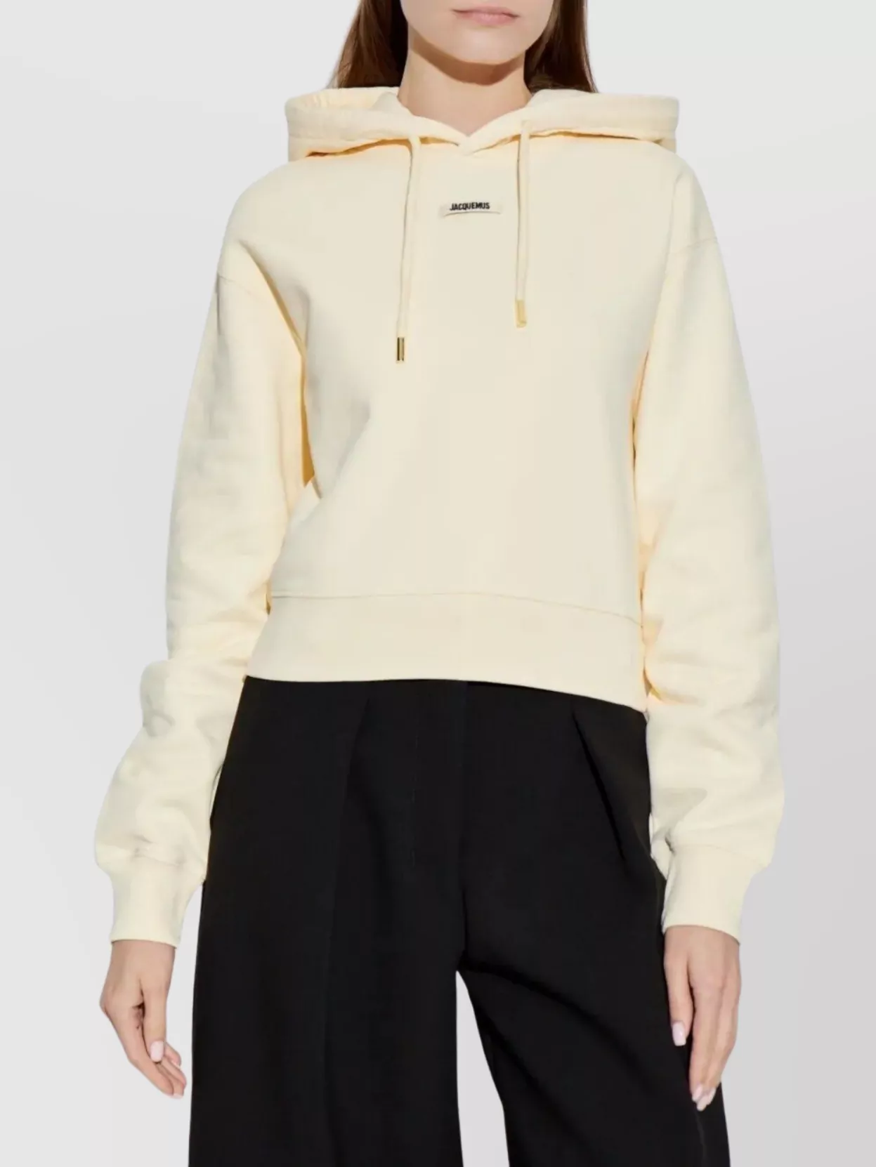 Jacquemus Logo Hoodie In Neutral