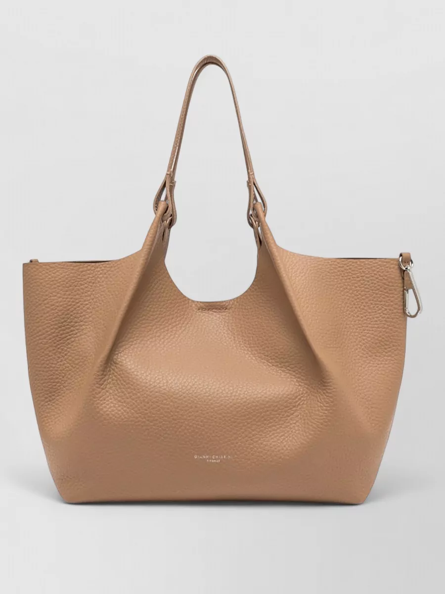 Gianni Chiarini Dua Shoulder Bag Textured Dual Handles Hardware
