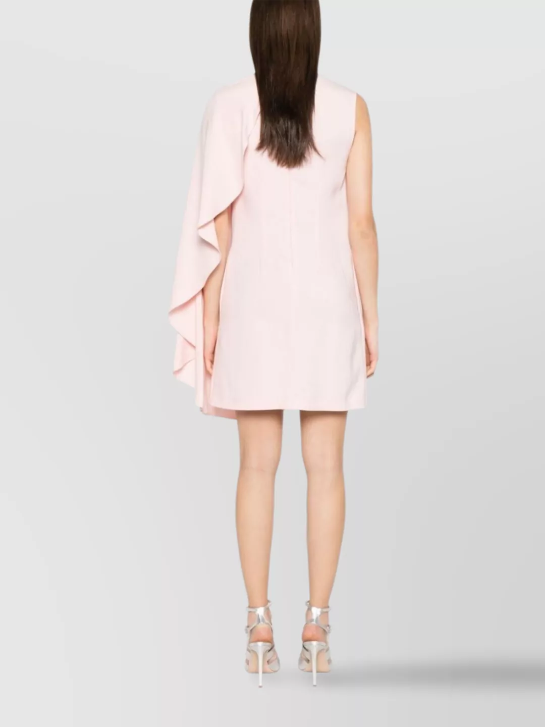 Stella Mccartney One-Shoulder Draped Mini Dress With Asymmetric Hem