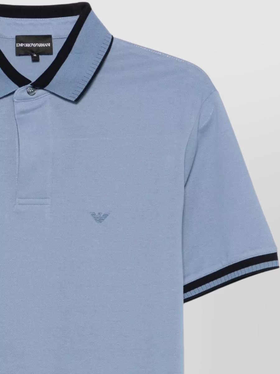 Emporio Armani Cotton Piqué Short-Sleeve Polo Shirt