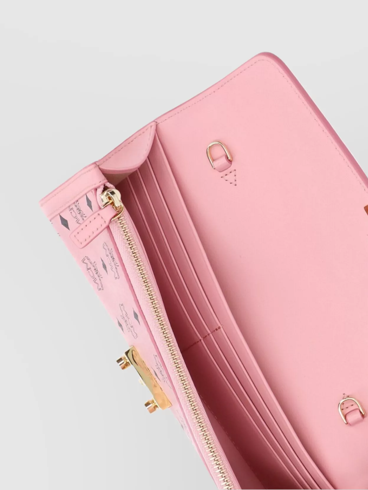 Mcm Gold-Tone Hardware Wallets With Timeless Style