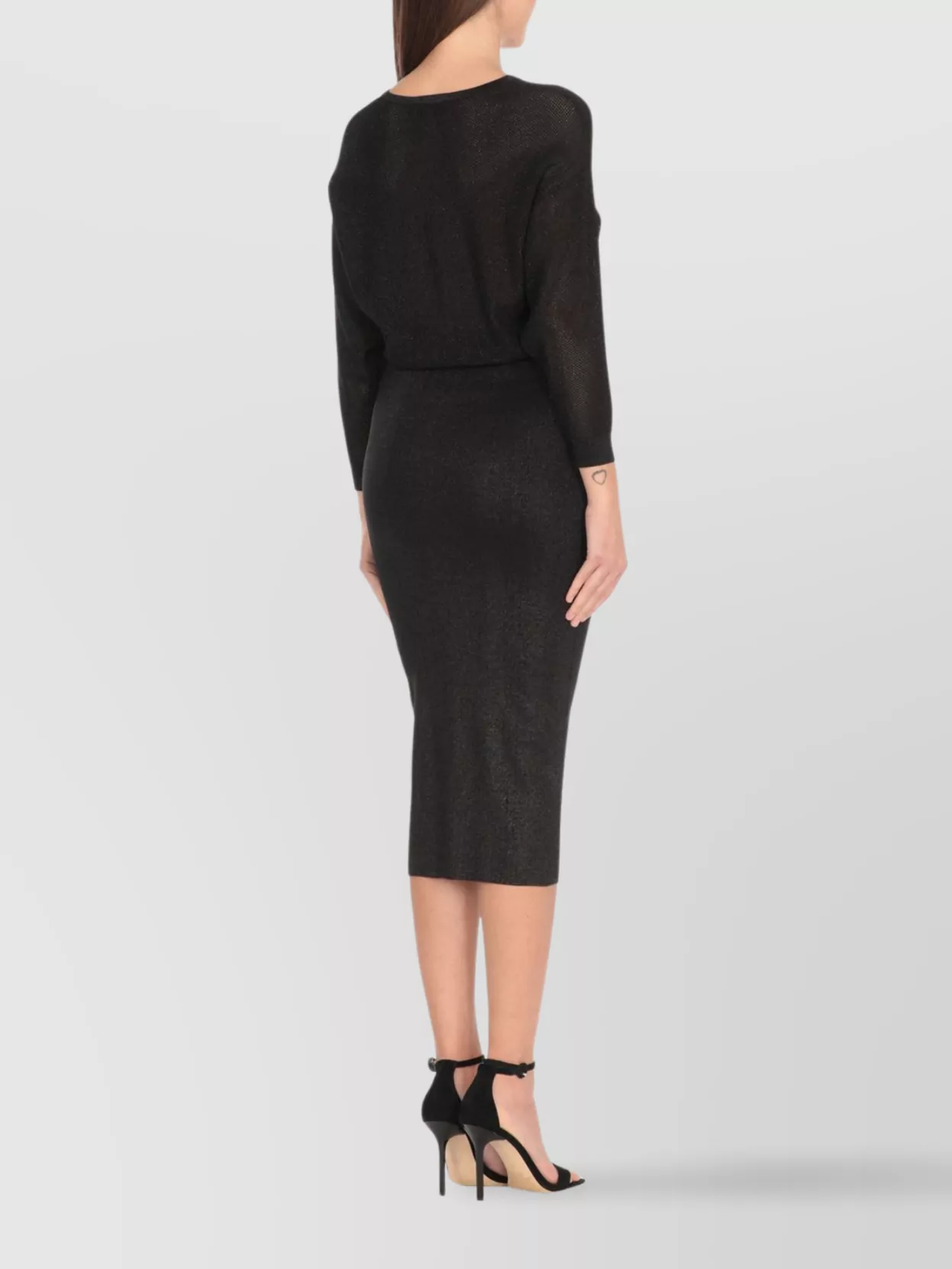 Elisabetta Franchi Knee Length Dress Metallic Finish