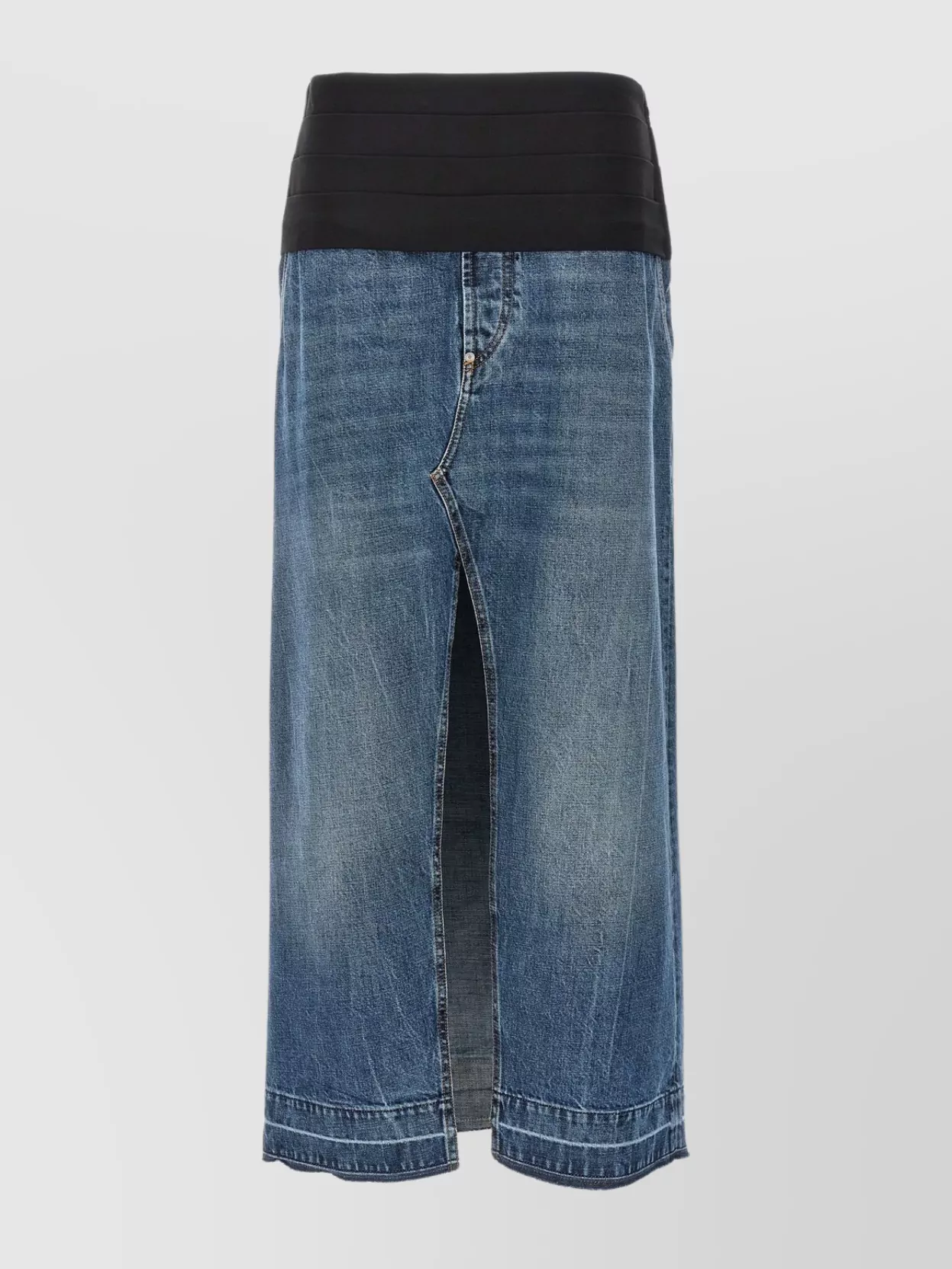 Stella Mccartney Tuxedo Band Skirt With Slit And Pockets